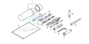 TRX420TM FOURTRAX drawing TOOLS