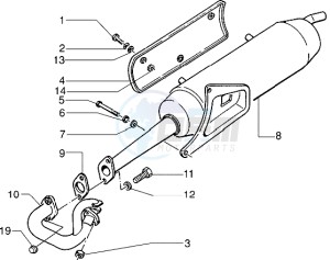 Zip 50 RST freno a disco drawing Silencer