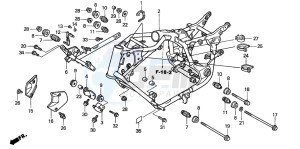 VT1100C2 drawing FRAME BODY