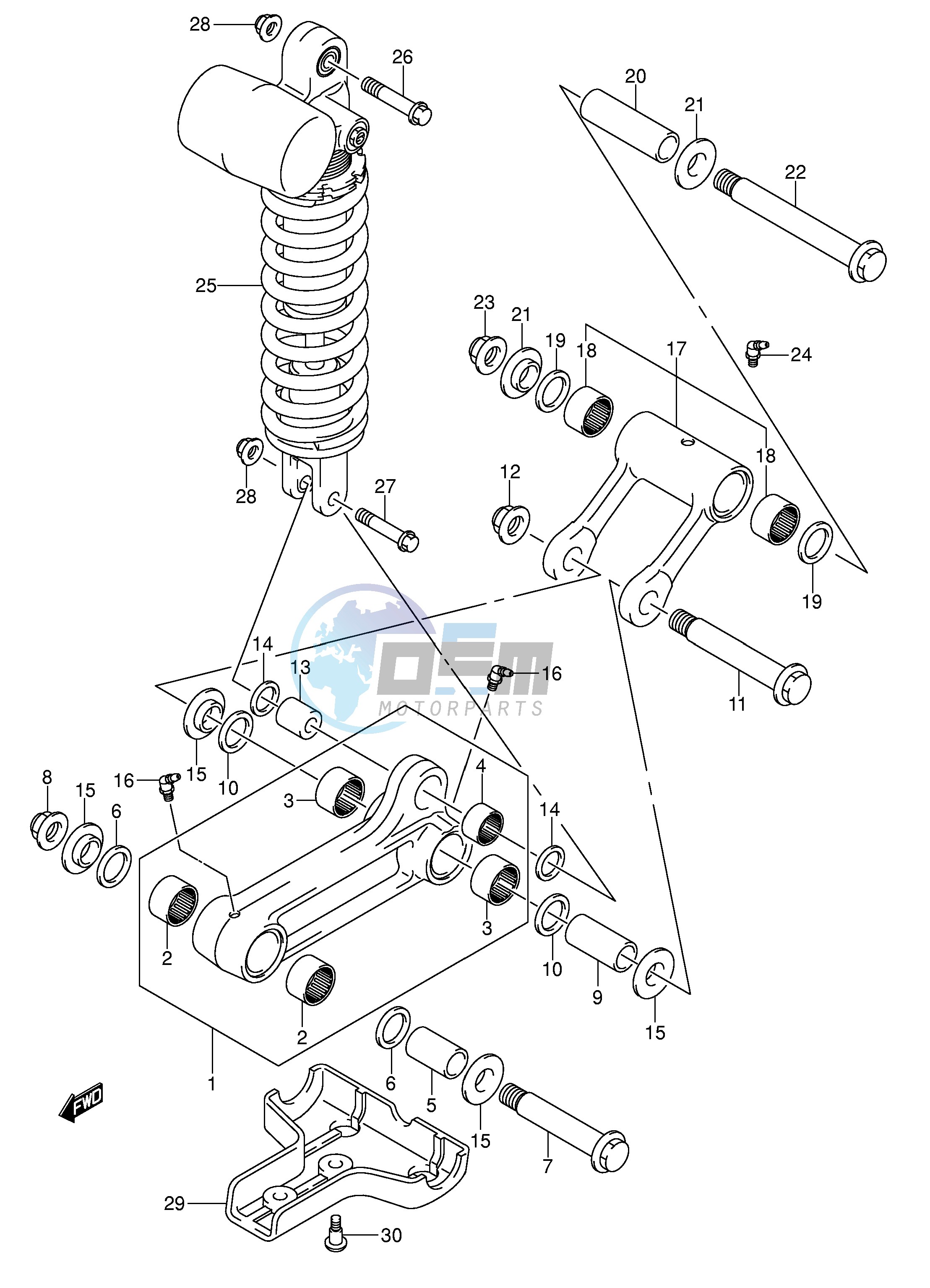 REAR CUSHION LEVER (MODEL K5 K6 K7)