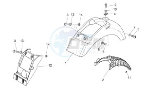 V7 Special 750 drawing Rear body I- Mudguard