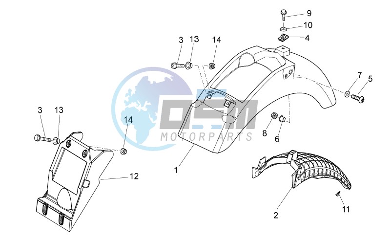 Rear body I- Mudguard