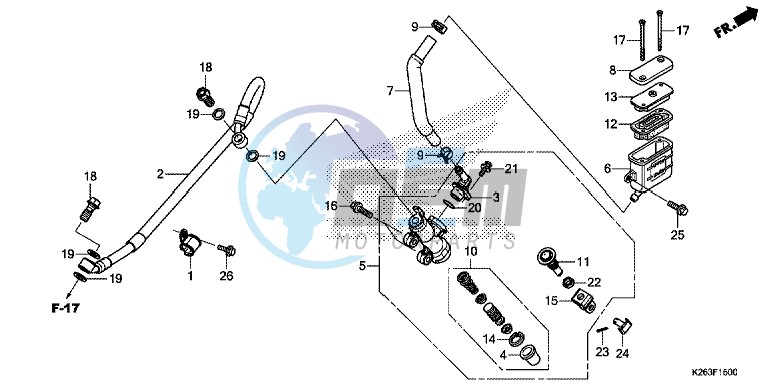 REAR BRAKE MASTER CYLINDER