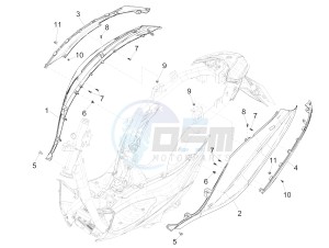 MEDLEY 150 4T IE ABS E3 2020 (APAC) drawing Side cover - Spoiler