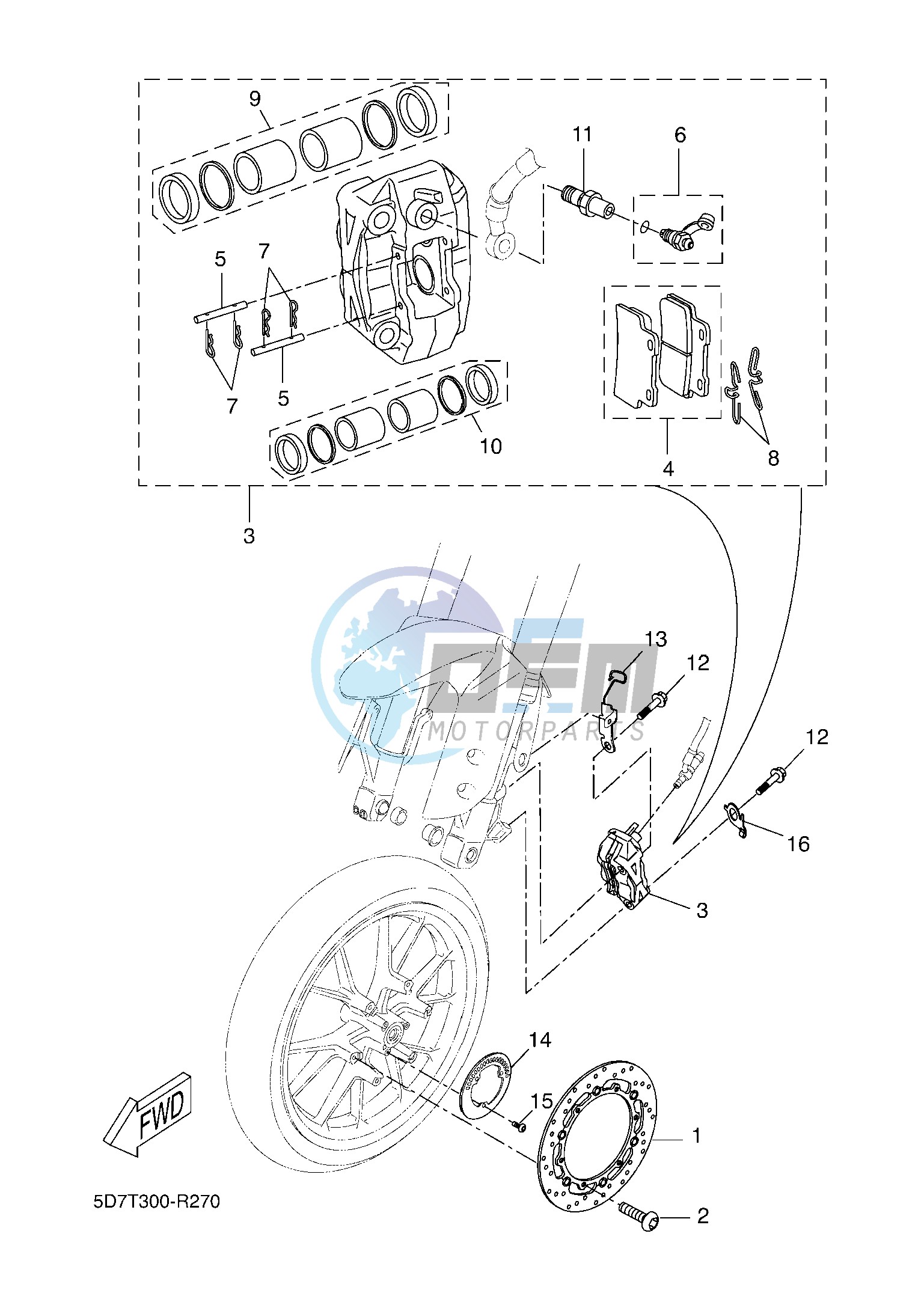 FRONT BRAKE CALIPER