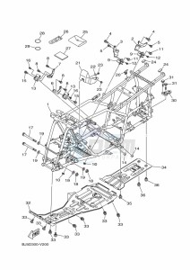 YFM450FWB KODIAK 450 (BHS2) drawing FRAME