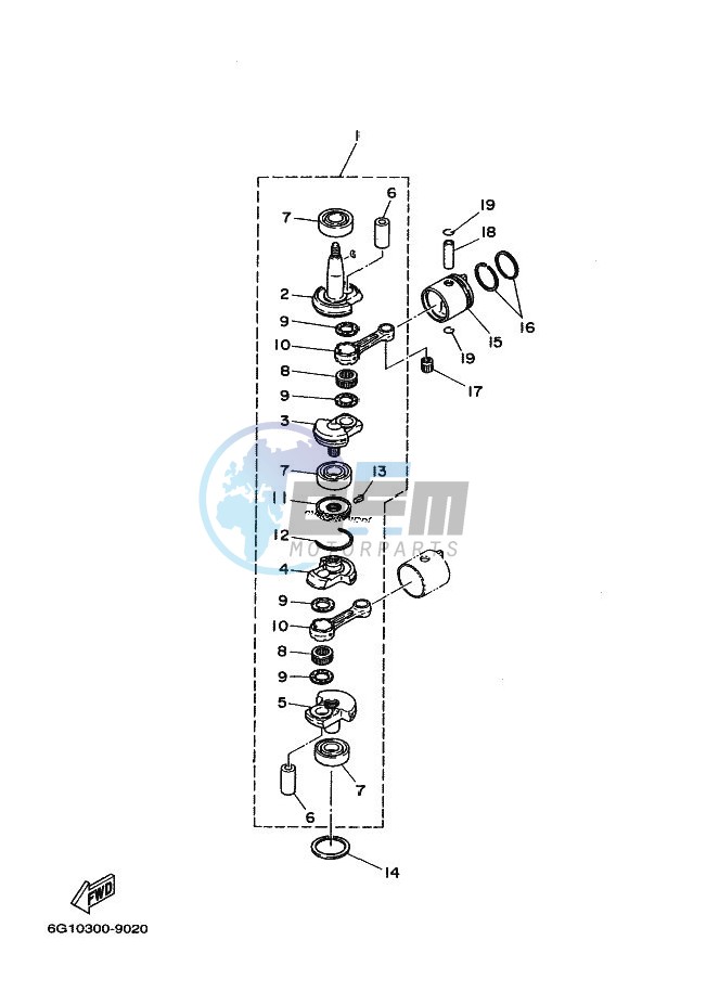 CRANKSHAFT--PISTON