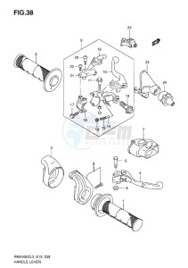 RMX450 drawing HANDLE LEVER