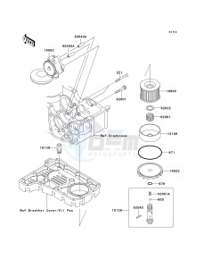 ZR 750 H [ZR-7S] (H1-H5 H5 CAN ONLY) drawing OIL PUMP_OIL FILTER