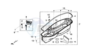 GTS 125I (L8) EU EURO4 drawing HELMET BOX