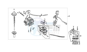 SYMPHONY SR 50 L6 drawing CARBURATOR