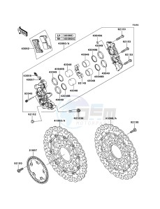 NINJA_ZX-10R_ABS ZX1000KDF FR XX (EU ME A(FRICA) drawing Front Brake