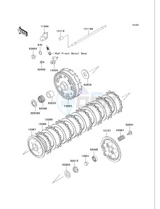 VN 750 A [VULCAN 750] (A20-A21) [VULCAN 750] drawing CLUTCH