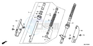 CRF50FD CRF50F Europe Direct - (ED) drawing FRONT CUSHION