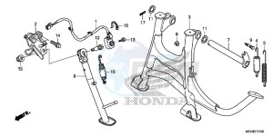 VFR1200XDE CrossTourer - VFR1200X Dual Clutch 2ED - (2ED) drawing STAND