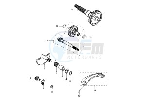 LUDIX 14 CLASSIC - 50 cc drawing GEAR GROUP