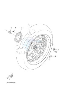 YP400RA X-MAX 400 ABS X-MAX (1SDC 1SDC 1SDC 1SDC) drawing REAR WHEEL