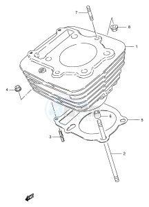 GN250 (E2) drawing CYLINDER