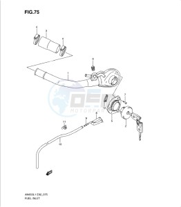 AN650 drawing FUEL INLET (AN650L1 E19)