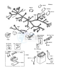 ZX 600 C [NINJA 600R] (C10) [NINJA 600R] drawing CHASSIS ELECTRICAL EQUIPMENT