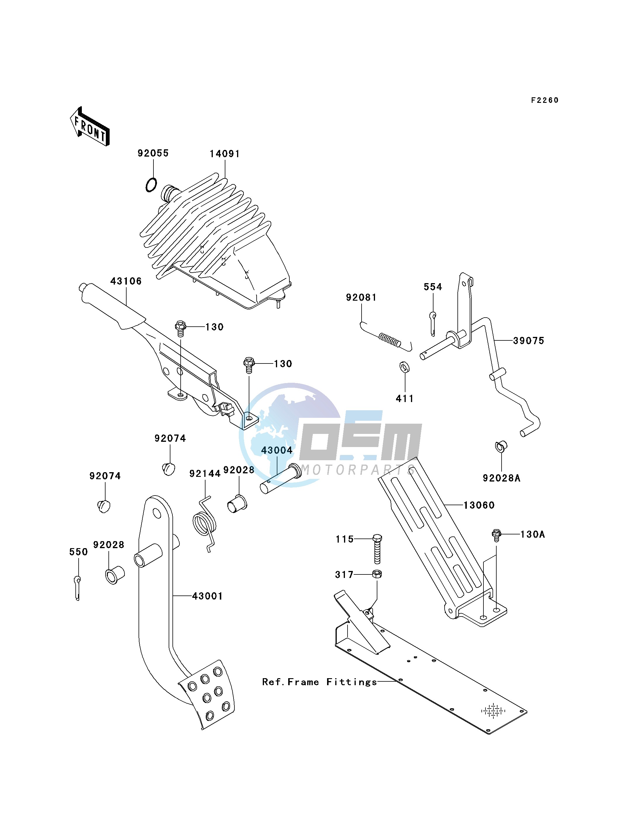 BRAKE PEDAL_THROTTLE LEVER