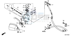 XL1000VAB drawing FR. BRAKE MASTER CYLINDER (XL1000VA)