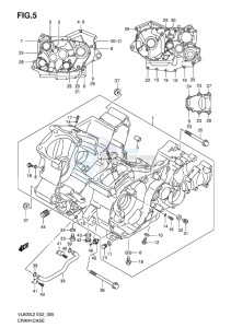 VL800C INTRUDER EU drawing CRANKCASE