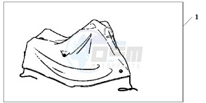 CBF1000FC CBF1000F E drawing BODY COVER XL HONDA LOGO