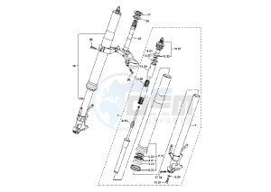 YZF R6 600 drawing FRONT FORK