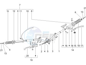 Liberty 125 4t Sport drawing Handlebars - Master cilinder