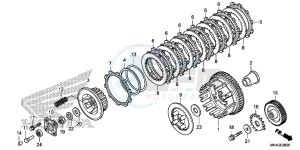 NC750SAG NC750S Europe Direct - (ED) drawing CLUTCH (NC750S/ SA)