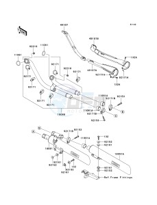 VN 2000 H [VULCAN 2000 CLASSIC] (8F-9F) 0H9F drawing MUFFLER-- S- -