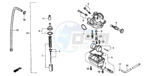 NSR75 drawing CARBURETOR