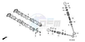 CBR1000RR9 France - (F / CMF MME REP) drawing CAMSHAFT/VALVE