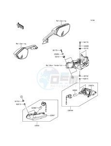 NINJA ZX-10R ZX1000JFF FR XX (EU ME A(FRICA) drawing Turn Signals