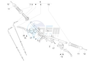 SUPER GTS 300 4T 4V IE ABS E3 (APAC) drawing Handlebars - Master cil.