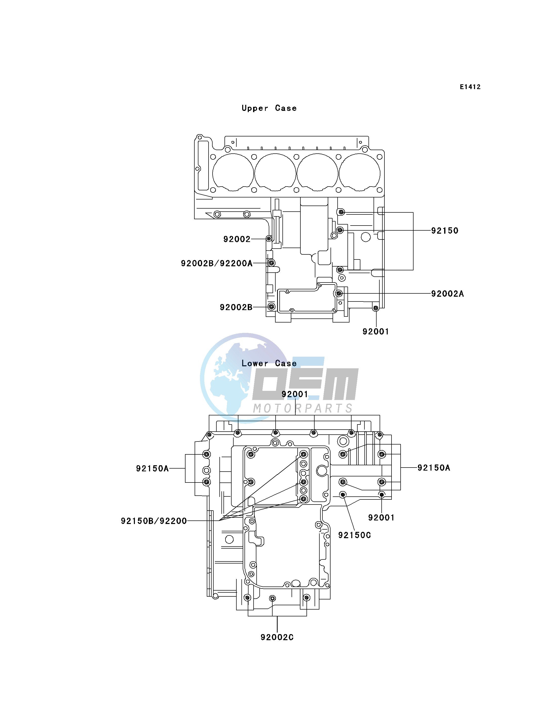 CRANKCASE BOLT PATTERN