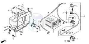 FES150 125 S-WING drawing BATTERY (FES1253-5)(FES1503-5)