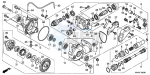 TRX420FMC drawing FRONT FINAL GEAR