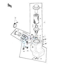 KZ 750 G [LTD II] (G1) [LTD II] drawing AIR CLEANER