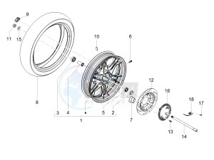 V7 III Stone 750 e4 (NAFTA) drawing Rear wheel