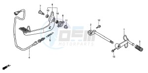 GL1500C drawing PEDAL