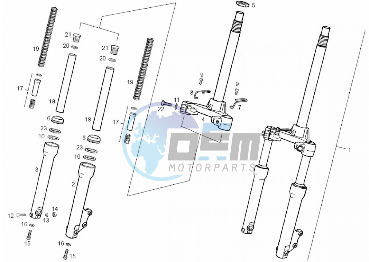 Front fork (Positions)