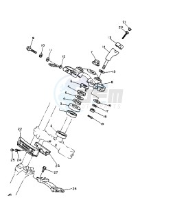 XV VIRAGO 750 drawing STEERING