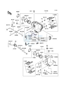 W650 EJ650-C7P GB XX (EU ME A(FRICA) drawing Air Cleaner