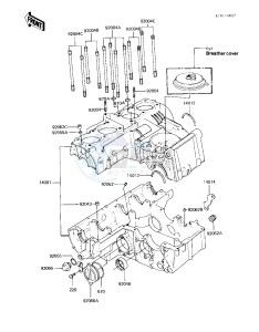 KZ 550 A (A3-A4) drawing CRANKCASE -- 82-83 A3_A4- -