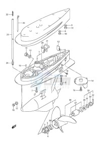 DF 250 drawing Gear Case (C/R)