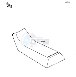 KSF 250 A [MOJAVE 250] (A8-A9) [MOJAVE 250] drawing SEAT