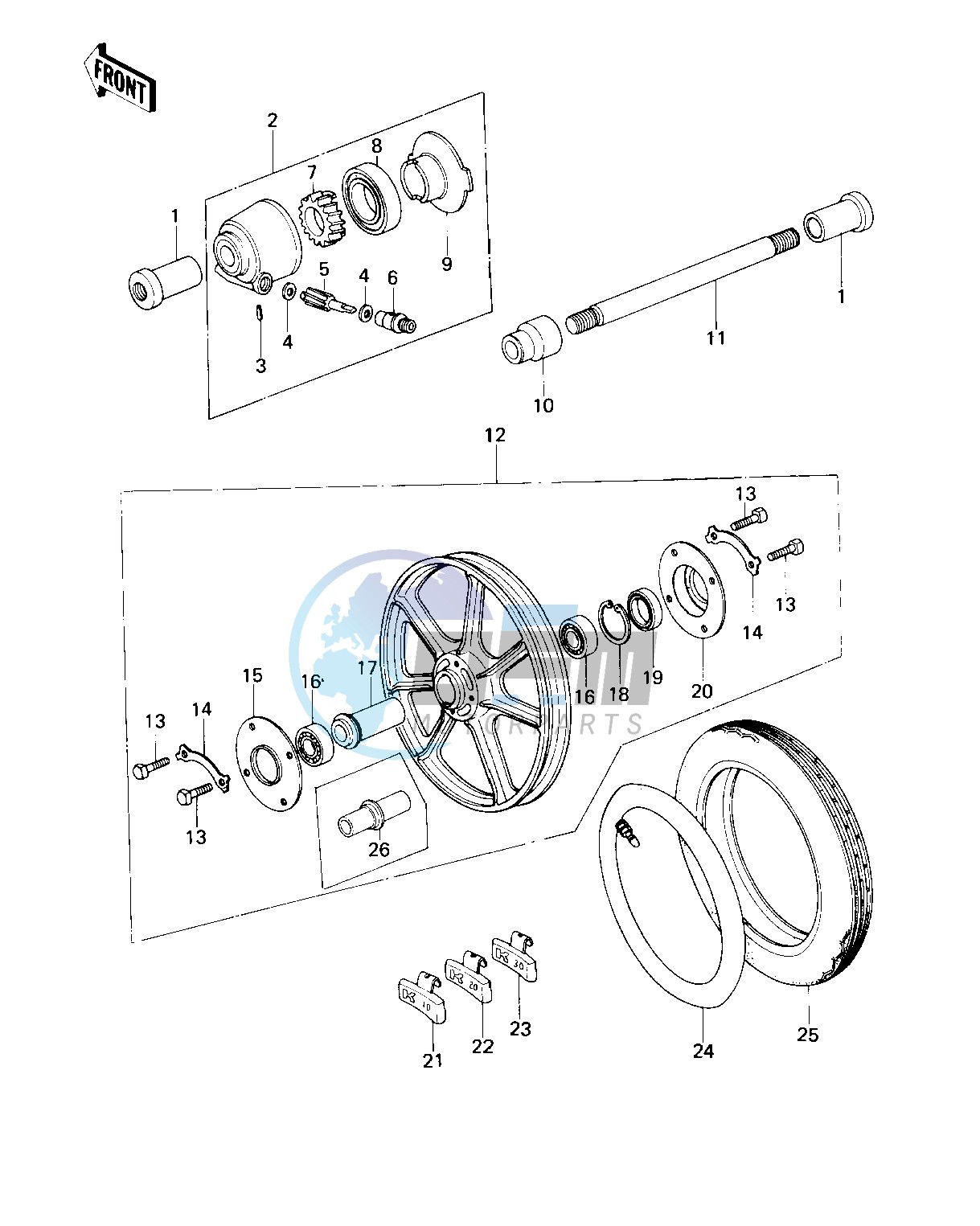 FRONT WHEEL_TIRE_HUB