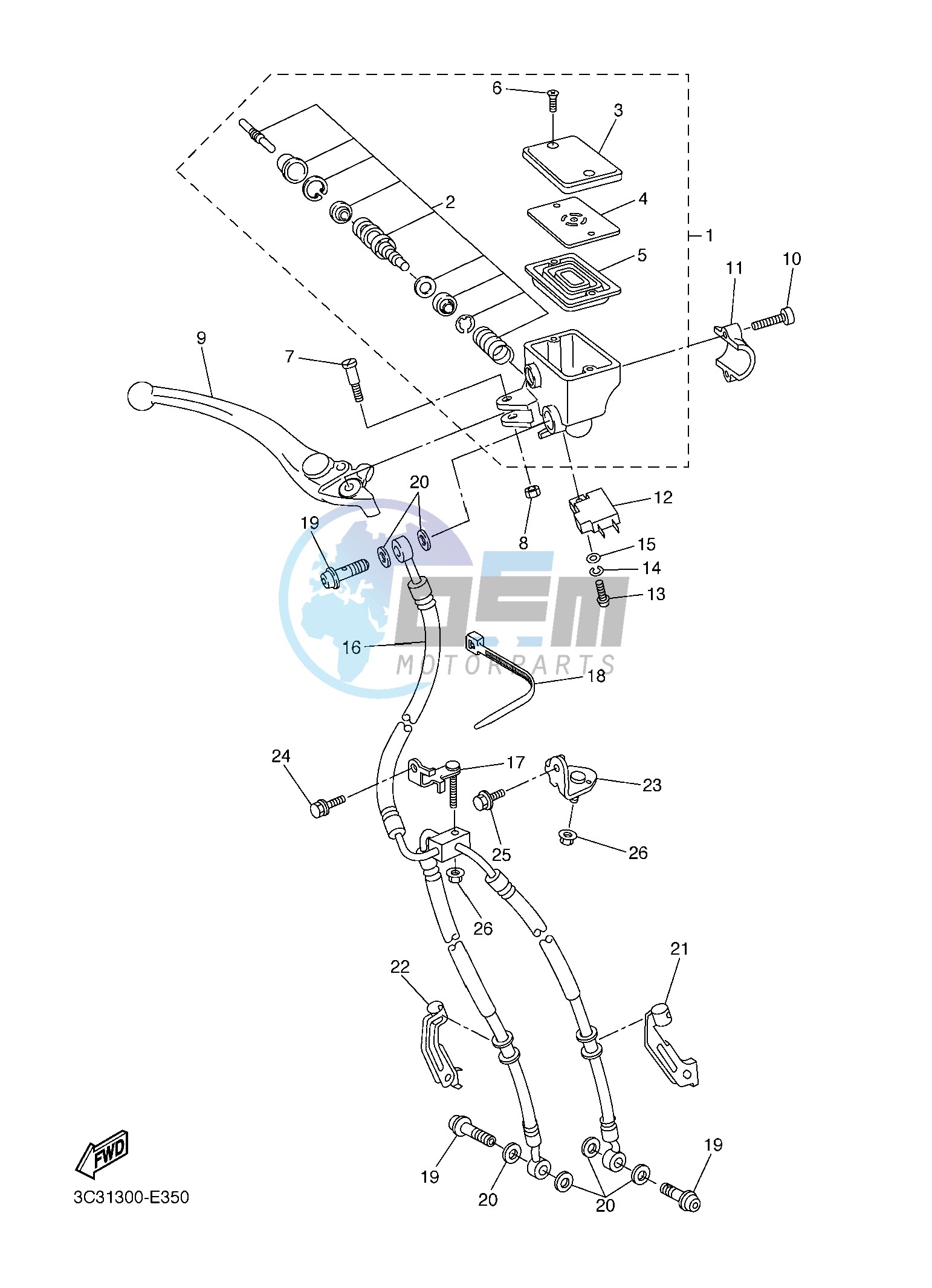 FRONT MASTER CYLINDER